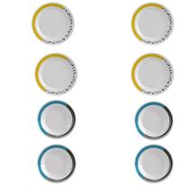 Aparelho De Jantar Free Path Decorado Kit 8 Peças 4 Pessoas Aparelho De Jantar Free Path Decorado Kit 8 Peças 4 Pessoas
