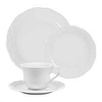 Aparelho de Jantar Gourmet 16 Peças em Porcelana Bianchini Branco
