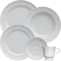 Aparelho de Jantar Jogo 20 peças Porcelana Cottage Germer Chá Branco Mesa Posta Aparelho de Jantar Jogo 20 peças Porcelana Cottage Germer Chá Branco Mesa Posta