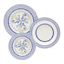 Aparelho De Jantar Jogo Kit 12 Pratos Cerâmica Grano Biona