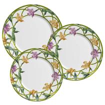 Aparelho De Jantar Jogo Pratos Kit 12 Pçs Campos Cerâmica