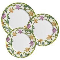 Aparelho De Jantar Jogo Pratos Kit 12 Peças Campos Cerâmica Decorados Floridos Alleanza Aparelho De Jantar Jogo Pratos Kit 12 Peças Campos Cerâmica Decorados Floridos Alleanza