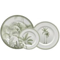 Aparelho de Jantar Jogo Pratos Kit 12 Peças Caraiva Acetinado Cerâmica