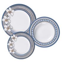 Aparelho De Jantar Jogo Pratos Kit 12 Peças Nix Porcelana Decorada Tramontina Aparelho De Jantar Jogo Pratos Kit 12 Peças Nix Porcelana Decorada Tramontina