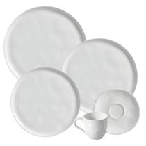 Aparelho De Jantar Jogo Pratos Kit 16 Peças Bio New White Branco Cerâmica Completo Porto Brasil