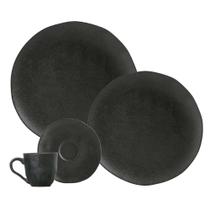 Aparelho De Jantar Jogo Pratos Kit 18 Peças Bio Carbon Cerâmica Completo Porto Brasil