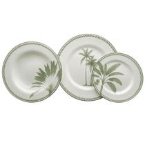 Aparelho de Jantar Jogo Pratos Kit 18 Peças Caraiva Acetinado Cerâmica