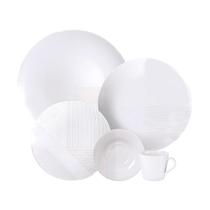 Aparelho De Jantar Jogo Pratos Kit 20 Peças Grid Porcelana Decorada Completo Tramontina Aparelho De Jantar Jogo Pratos Kit 20 Peças Grid Porcelana Decorada Completo Tramontina