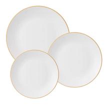 Aparelho De Jantar Jogo Pratos Porcelana Kit 18 Peças Borda Dourada Legacy Gold Luxo Aparelho De Jantar Jogo Pratos Porcelana Kit 18 Peças Borda Dourada Legacy Gold Luxo