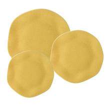 Aparelho De Jantar Jogo Pratos Porcelana Kit 18 Peças Maracujá Oxford Amarelo