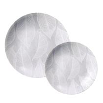 Aparelho De Jantar Jogo Pratos Raso e Sobremesa Kit 12 Peças Porcelana Arbo Tramontina