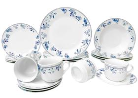 Aparelho De Jantar Mayara Jogo De Mesa 20 Peças Porcelana Aparelho De Jantar Mayara Jogo De Mesa 20 Peças Porcelana
