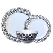 Aparelho De Jantar Melamina Jogo Individual Português Preto Aparelho De Jantar Melamina Jogo Individual Português Preto