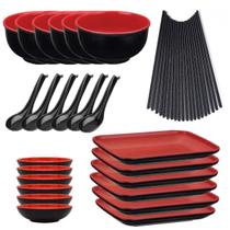 Aparelho De Jantar Oriental Melamina Jogo Completo