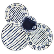 Aparelho de Jantar Oxford Biona Donna Margaridas 20pçs Cerâmica Jantar e Chá