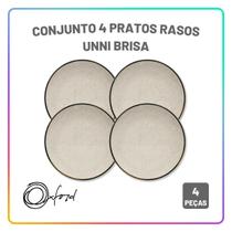 Aparelho de Jantar Oxford Brisa Jogo de Pratos Rasos, Fundos e Sobremesa Cerâmica com Opções de Kit