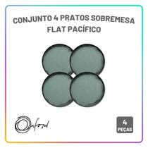 Aparelho de Jantar Oxford Jogo de Pratos Rasos, Fundos e Sobremesa Cerâmica com Opções de Kit
