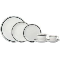 Aparelho de Jantar Porcelana Verde 42 Peças L'Hermitage