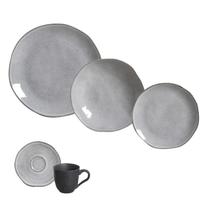 APARELHO DE JANTAR PORTO BRASIL 30 PÇS ORGANICO CONCRETO-1ªL