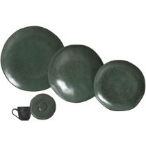 Aparelho de Jantar Porto Brasil Orgânico Arauco 30 Peças Cerâmica Stoneware Verde Mesa Posta Aparelho de Jantar Porto Brasil Orgânico Arauco 30 Peças Cerâmica Stoneware Verde Mesa Posta