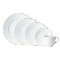 Aparelho de Jantar Prato Caneca Borda Dourada 20pcs Catarina Aparelho de Jantar Prato Caneca Borda Dourada 20pcs Catarina