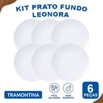 Aparelho De Jantar Pratos Fundos Tramontina Leonora 6 Pçs