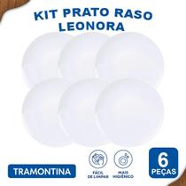 Aparelho De Jantar Pratos Rasos Tramontina Leonora 6 Peças