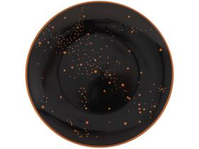 Aparelho de Jantar Sobremesa e Chá 20 Peças Tramontina de Porcelana Preto Redondo Valentina Aparelho de Jantar Sobremesa e Chá 20 Peças Tramontina de Porcelana Preto Redondo Valentina