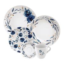 Aparelho de Jantar Tramontina Ana Flor 20 Peças em Porcelana Decorada