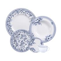 Aparelho de Jantar Tramontina Azzura em Porcelana Decorada 30 Peças Jogo de Pratos