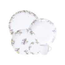 Aparelho de Jantar Tramontina Fogli em Porcelana Decorada 20 Peças Aparelho de Jantar Tramontina Fogli em Porcelana Decorada 20 Peças