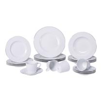 Aparelho de Jantar Tramontina Joana em Porcelana Decorada 20 Peças Jogo de Pratos