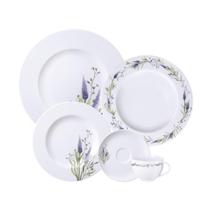Aparelho de Jantar Tramontina Lilla em Porcelana Decorada 30 Peças Aparelho de Jantar Tramontina Lilla em Porcelana Decorada 30 Peças