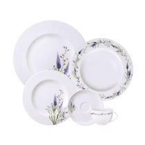 Aparelho de Jantar Tramontina Lilla em Porcelana Decorada 30 Peças Aparelho de Jantar Tramontina Lilla em Porcelana Decorada 30 Peças