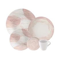 Aparelho de Jantar Tramontina Rosé em Porcelana Decorada 20 Peças - Casa dos Fogões