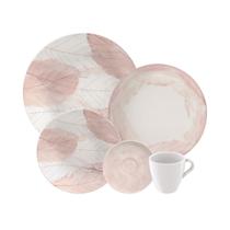 Aparelho de Jantar Tramontina Rosé em Porcelana Decorada 20 Peças