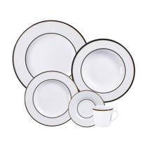 Aparelho De Jantar Tramontina Sienna Em Porcelana Decorada 30 Peças Aparelho De Jantar Tramontina Sienna Em Porcelana Decorada 30 Peças