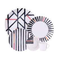 Aparelho de Jantar Tramontina Street em Porcelana Decorada 20 Peças Aparelho de Jantar Tramontina Street em Porcelana Decorada 20 Peças