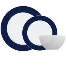 Aparelho de Jantar Versa Azul Marinho 18pç Porcelana Germer Aparelho de Jantar Versa Azul Marinho 18pç Porcelana Germer