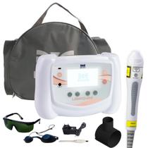 Aparelho de Laserterapia Laserpulse Ibramed Fotobiomodulação Probe P6 410nm com Bolsa De Transporte