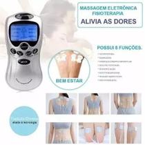 Aparelho de Massagem com Visor Digital para Facilitar o Uso em Idosos TENS FES 4 Canais 4Pads