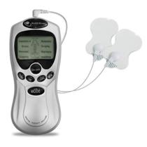 Aparelho de Massagem Digital com 12 Eletrodos Portátil, Estimulador com Funções TENS e FES