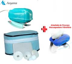 Aparelho de Massagem Elétrico + Almofada Massageadora Vibratória para Pescoço - Aoyama