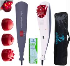 Aparelho de Massagem Elétrico Corporal Profissional + Creme Redutor FisioFort Slim