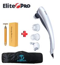 Aparelho De Massagem Elétrico Profissional Elite Pró + Massageador Harmonização Facial