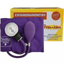 Aparelho De Medir Pressão Esfigmomanômetro Premium Roxo