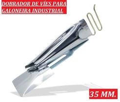 Aparelho De Passar Viés Em Galoneira Fechada Industrial 35 MM. 2 Dobras Ideal Para Passar Dobrar Tecidos