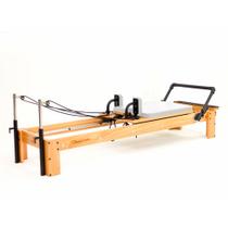 Aparelho de Pilates Reformer Classic Branco com Plataforma de Extensão - Arktus