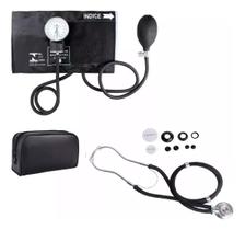 Aparelho de Pressão Aneroide Esfigmo + Estetoscópio Rappaport Kit Completo Médico Aparelho de Pressão Aneroide Esfigmo + Estetoscópio Rappaport Kit Completo Médico