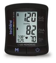 Aparelho de Pressão Digital de Pulso Techline BP2206 com Memória e Display LCD